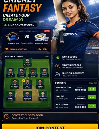 33ww (33 ww) fantasy cricket & matchday visual 3